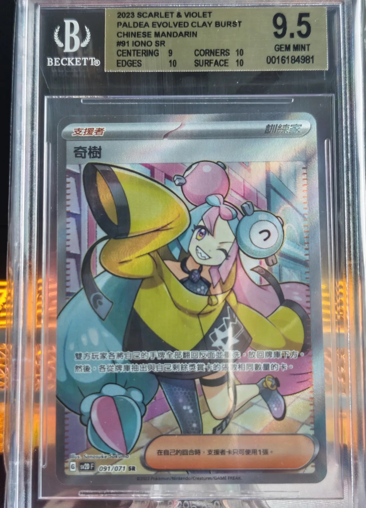 BGS9.5 繁中 奇樹 SR