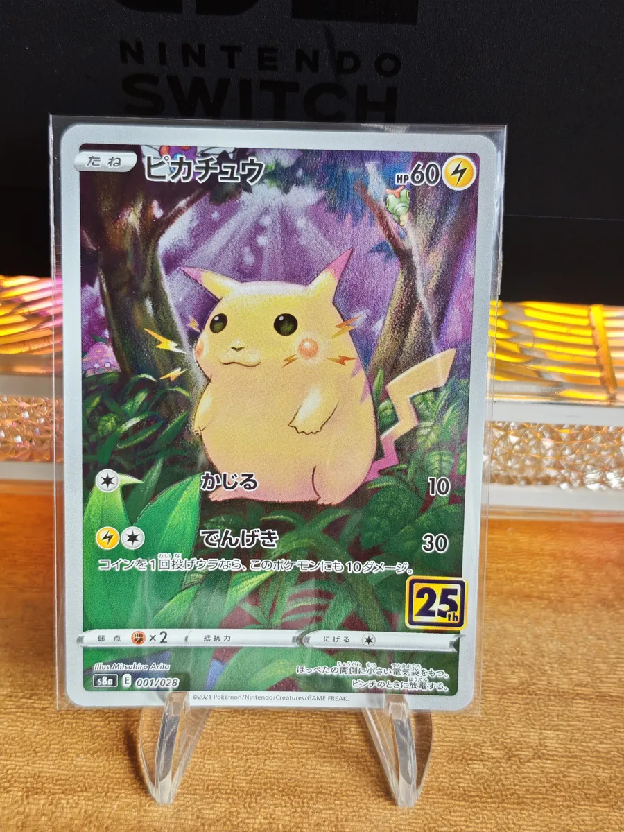 日版 25週年 ピカチュウ 25th 001/028